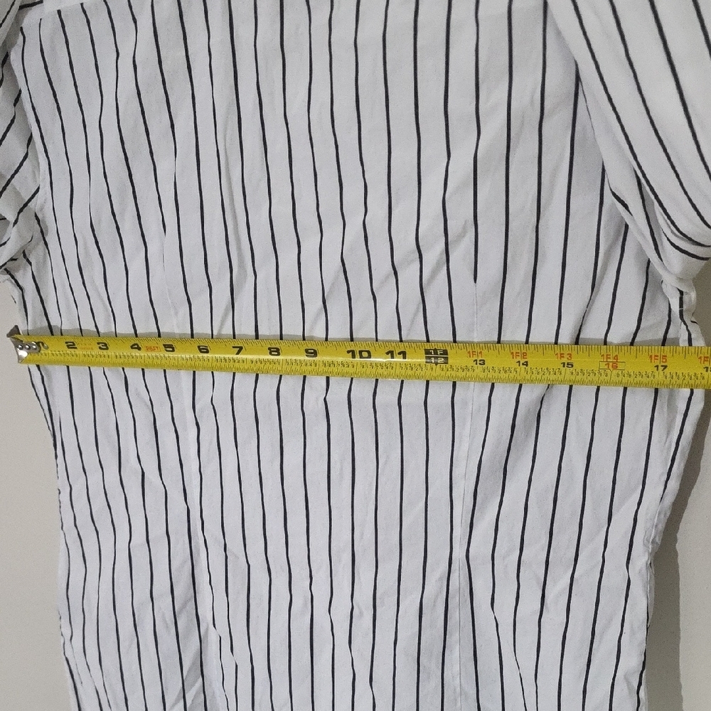 Lauren Ralph Lauren White and Black Button Down Shirt - Picture 5 of 5